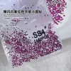 Diamantes Sueltos Ss4 Ab Rhinestones en Forma de Abanico King para Uñas, Rhinestones Super Brillantes en Forma de Abanico, Rhinestones Redondos de Vidrio Iridiscentes Aurora con Base Plana
