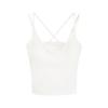 Camisola Cruzada Pequeña 2024 para Mujer Uso Todo el Año Cómodo Top Amigable con la Piel con Almohadilla en el Pecho Top Base Interior