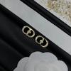 D'S/Dijia Brincos de Letra Cd Personalizados e Modernos Versão Alta Série de Brincos Elegantes Clássicos Europeus e Americanos Atacado