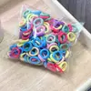 Elásticos de cabelo infantis que não danificam, faixas de cabelo para bebês, prendedores de rabo de cavalo para bebês, argolas de cabelo de alta elasticidade, pequenos elásticos de cabelo do tamanho do polegar para meninas