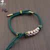 Cuerda de pulsera de flor de durazno Sansheng Sanshi Shili, pulsera de cuentas diy, puede ensartar pulsera de joyería, cuerda de muñeca para pareja de hombres y mujeres