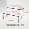 Soporte acrílico para exhibición de zapatos elástico orgánico tienda de zapatos de tenis de cuero estante de exhibición de zapatos borde negro transparente LOGO imprimible