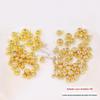 Banhado a cobre 18K / 14K True Gold Silicone Ajuste Posicionamento Beads diy Handmade Colar Pulseira Acessórios de Jóias