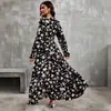 Amazon Tk Europeo y Americano Aliexpress Ropa de Mujer Transfronteriza Primavera y Otoño 2025 Nuevo Vestido de Manga Larga de Moda Francesa para Mujer