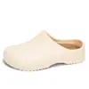 Verão Cross-border casal Baotou chinelos comércio exterior plus size impermeável e à prova de óleo chef sapatos moda enfermeira sapatos brancos atacado