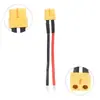 Conector Macho/Hembra Xt60 Enchufe Cable de Cola de 10 cm/14 AWG estañado Terminal estañado Adaptador de Conexión de Batería