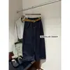 Su Xinlan/YOUMO Jeans Curvos Adelgazantes Sueltos Estilo Coreano Vintage Otoño 39080 (con cinturón)
