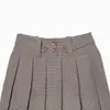 Para Comércio Exterior Transfronteiriço Europeu e Americano Roupas Femininas Aliexpress Mais Vendidas Verão Retrô Versátil Xadrez Slim Saia Plissada