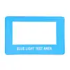 Tarjeta de Prueba de Luz Azul, Accesorios de Uso Común en Tiendas de Gafas Chinas, Papel de Prueba de Imitación para Lentes y Película de Teléfono, Reutilizable y Portátil