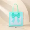 Bolsa Não Tecida Cruzada Dopamine Bow Bolsa de Presente Laminada Bolsa de Presente de Jardim de Infância Cruzada Bolsa de Presente de Natal