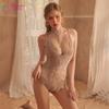 Europa y Estados Unidos pasión sexy lencería sexy ropa de encaje cama mono pijama ropa divertida para mujer qqny gotas de sangre