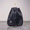 Nuevo Estilo Creativo Monedero Estilo Japonés para Mujer, Bolso de la Suerte Vintage Hecho a Mano en Cuero Curtido Vegetal Lavado de Color, Tendencia al por Mayor