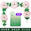 Tira de crisantemo simulado flor falsa ratán cementerio lápida sacrificial flor colgante decoración flor de seda flor de plástico ceremonia conmemorativa Qingming