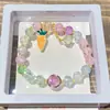 Pulseras de Piedra Natural para Hombres y Mujeres, Pulseras de Cristal Natural de Citrino y Malaquita de Alta Gama, Joyería al por Mayor Personalizada