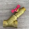 Filtro de Cobre Espesado para Calefacción Doméstica Tubería de Agua Ppr Aire Acondicionado Filtro Tipo Y 1/2 Pulgada 3/4 Pulgada 1 Pulgada Limpieza Sin Desmontaje