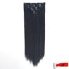 QJZ13055 55cm siete piezas accesorios pinza recta pinza peluca 25 colores extensión de cabello