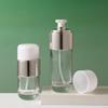 Nuevo Envase Cosmético de Alta Gama Transparente 120ml Tipo Presión Loción Esencia Base Líquida Botella Vacía Set Dispensador