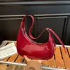 Bolsa de Ombro Estilosa de Luxo Estilo Francês, Bolsa de Braço da Moda, Textura Simples Casual, Bolsa de Ombro Cor Sólida