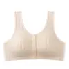 Sujetador tipo chaleco directo de fábrica para mujeres de mediana edad y mayores, cierre frontal conveniente, talla grande, ropa interior, sujetador inalámbrico transpirable y amigable con la piel