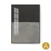 Pintura decorativa de varanda moderna Mark Roscoe preto e branco estilo industrial versão vertical pintura de hotel corredor corredor abstrato