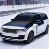 Escudo de neve para carro para-brisa dianteiro protetor solar para vidro protetor solar espessado sucção magnética cobertura de neve anticongelante meia cobertura jaqueta de carro