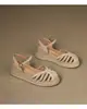2026 Sandalias Romanas Casuales Cómodas para Mujer, Tejidas con Paja, Suela Gruesa, Huecas, Transpirables, de Gamuza, Tacón Medio, Punta Cerrada, con Correa al Tobillo