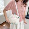 Bolso de Peluche Peculiar para Mujer, Bolso de Chica Celebridad de Internet de Pequeño Monstruo Lindo, Nuevo Modelo 2026, Bolso de Hombro Cruzado Suave para Estudiante