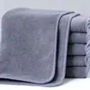 Toalha de Veludo Coral de Camada Dupla, Toalha Cinza de Limpeza de Carro Dupla Face, Espessa, Absorvente, Macia, Não Solta Fiapos Facilmente, Toalha para Lavagem de Carros, Pano de Limpeza