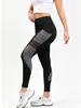 Calça de yoga esportiva feminina com inserções de rede, sexy, moderna, respirável, levanta bumbum, produto popular de cross-border, modeladora, com bolsos