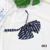 Corbata de moño doble de color a rayas, lazo para cuello de uniforme JK, azafata profesional, banco, hospital, dama profesional, accesorios profesionales