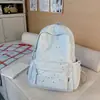 Nueva Mochila Escolar Transfronteriza para Estudiante Universitaria Versión Coreana Ins Mochila de Gran Capacidad Color Sólido Mochila para Estudiante de Secundaria