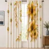 Fabricantes Internacionais Personalizam Novas Cortinas Florais Estampadas Digitalmente, Cortinas de Seda para Quarto Primavera Semi-Blackout, Dropshipping Temu