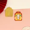 Estilo Chino Guardián de la Suerte DIY Aleación Joyería con Goteo de Aceite Paz y Alegría Colgante Cultural y Creativo Colgante para Bolso Llavero
