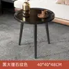 Mesa lateral para sofá de sala de estar de apartamento pequeño, mesa pequeña con patas de madera, mesa de centro redonda, mesa de centro pequeña, sala de estar simple nórdica seleccionada cuidadosamente