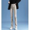 Jeans Stretch Off-white Feminino Solto Cintura Alta Lançamento Primavera/Verão 2024 Jeans Branco Slim Cigarrete