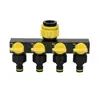 Conector de grifo doméstico 46 minutos 1 pulgada Separador de agua dividido para lavado de autos Interruptor de válvula de bola de cuatro vías uno cinco vías