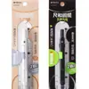 Lápiz Mecánico Tipo Bolígrafo Integrado con Compás 2B Ligero y Premium con Regla, Color Sólido, para Exámenes Escolares y Dibujo de Medias Circunferencias