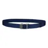 Nuevo Cinturón Tejido Elástico de Hebilla Automática Sin Dientes para Hombre, Imitación de Nylon, Versátil para Mediana Edad, Moda Casual, Cinturón para Jeans
