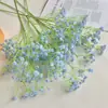 Arranjo de Flores Artificiais de Gipsofila Arco-Íris de Borracha Macia com 108 Peças, Decoração de Flores de Sala de Estar de Alta Qualidade, Decoração de Arranjo de Flores, Atacado