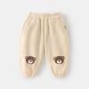 Ropa de Bebé Pantalones Deportivos para Niños Pantalones Largos de Terciopelo para Niños Ropa de Invierno Otoño e Invierno Pantalones de Algodón Cálidos Espesos para Bebé Niña