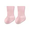 Calcetines de Algodón Puro Antibacterianos Sin Costuras para Bebés y Niños Pequeños, Unisex, Talla Pequeña a Mediana, con Puños Sueltos y Etiquetas Termoselladas