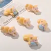 Dibujo Animado Lindo Resina Flock Gatinho Comiendo Pez DIY Corazón de Niña Flequillo Lateral Pinza Pinza de Pico de Pato Accesorios para el Cabello