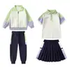 Uniforme de escuela primaria, colección de primavera y otoño, estilo preppy, chamarra cortavientos de primer grado, conjunto de uniforme de clase para niños, uniforme de jardín de infantes de otoño e invierno