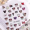 Adesivos de Unha Fofos do Mickey Mouse 5D Embossados Desenho Animado Mickey e Minnie Adesivos de Unha Acessórios Modelo Hg