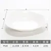 Kaibaiya melamina vajilla comercial plato para platillos fríos plástico blanco imitación porcelana restaurante creativo hotel plato de cocina