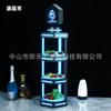 Bar LED frutero luminoso giratorio para club nocturno KTV plato para snacks frutero luminoso ventas directas de fábrica
