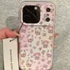 Funda Rosa Fresca y Linda de Sanrio para Teléfono Adecuada para Apple 17 Pro Max, iPhone 16, Linda 15 Dibujos Animados 14