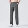 Producto destacado de Ropa para Hombre Xintang: Pantalones casuales de negocios rectos ajustados de lujo ligero para hombre de Primavera/Verano