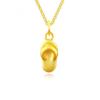 Collar de Oro Shuibei 999 Oro Puro Colgante Fu Collar Entrelazado 3D Oro Duro para Mujer Oro Puro Industria de la Belleza Estilo Caliente