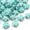 Cuentas de Cerámica Coloridas Flor de Cinco Pétalos Cuentas Sueltas con Agujeros Pulsera DIY Flor Cuentas de Cerámica Collar Accesorios de Joyería Venta al por Mayor